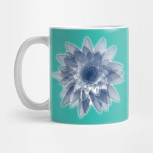 Lotus flowers in blue Mug